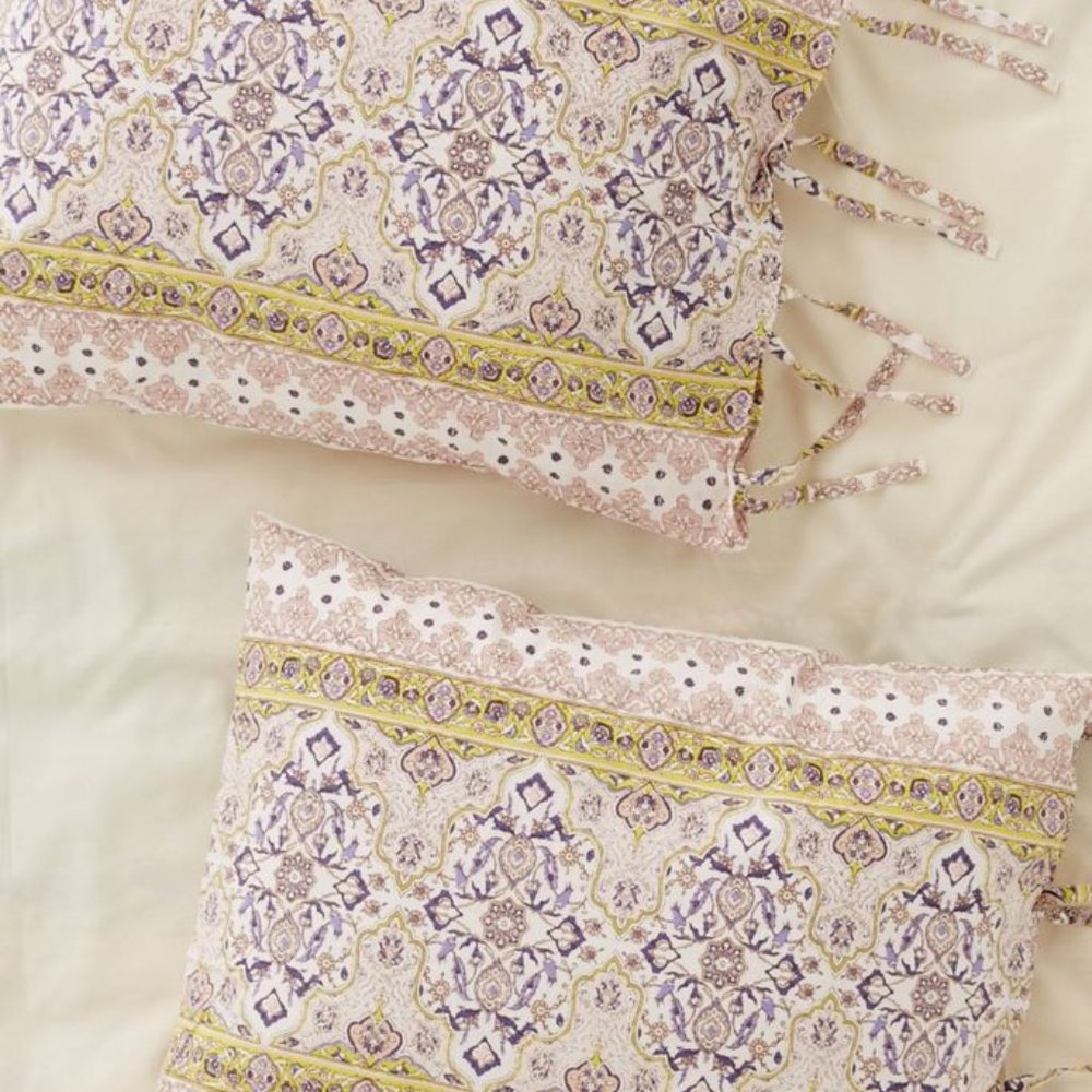 plum & bow anza tiled sham set